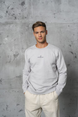 CPH Sweat 1M org. cotton limestone grey