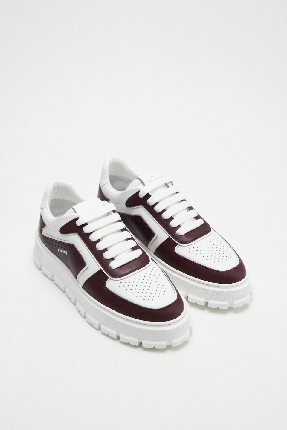 CPH332 leather mix bordeaux/white - alternative 1