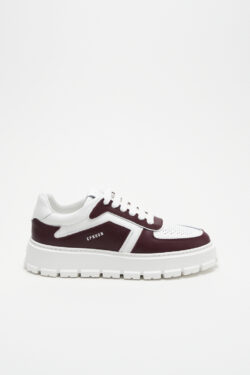 CPH332 leather mix bordeaux/white