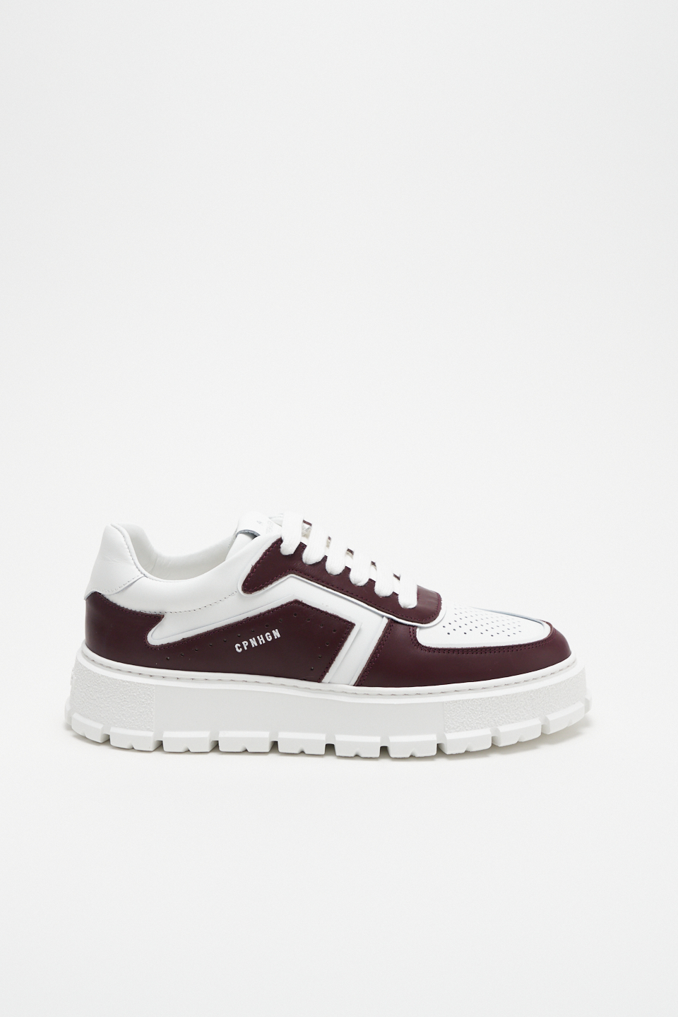 CPH332 leather mix bordeaux/white
