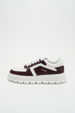 CPH332 leather mix bordeaux/white - alternative 3
