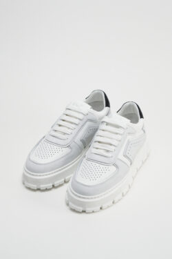 CPH332 leather mix white/black - alternative 2