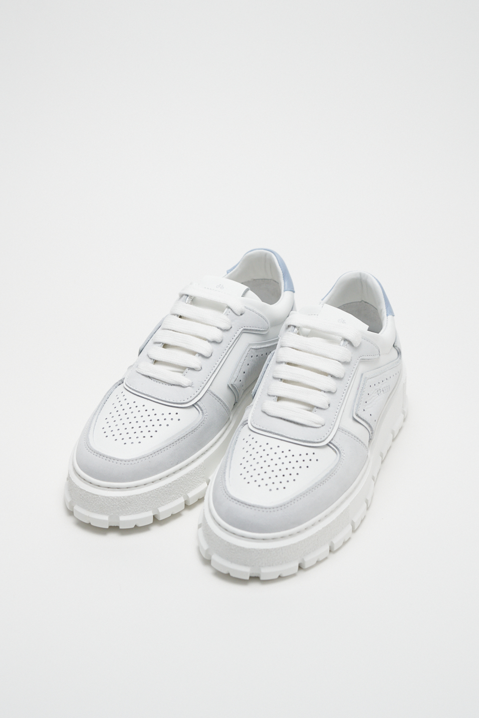 CPH332 leather mix white/light blue - alternative 4