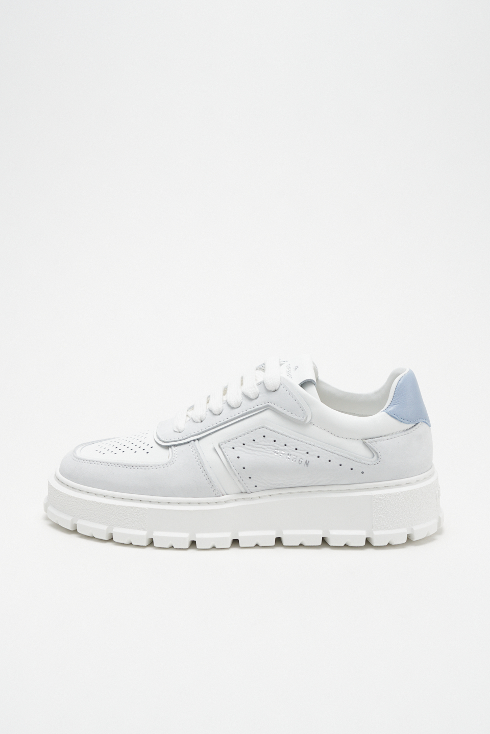CPH332 leather mix white/light blue - alternative 3