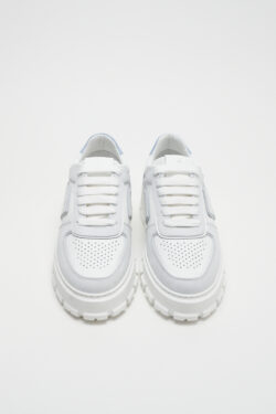 CPH332 leather mix white/light blue - alternative 2