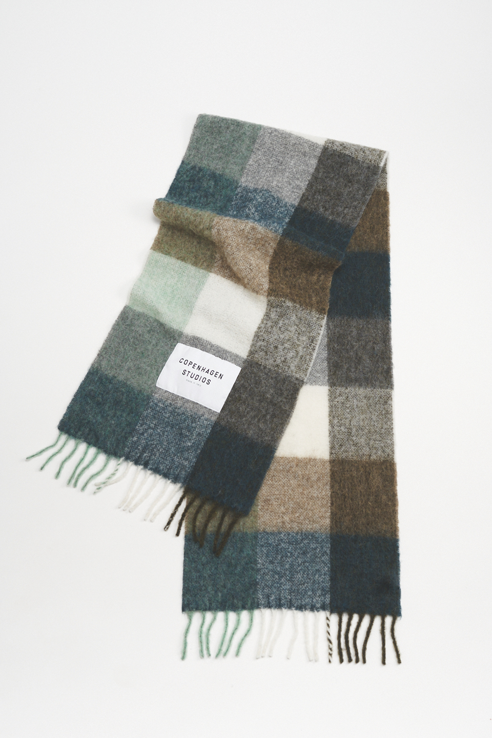 CPH SHAWL 2 wool mix green