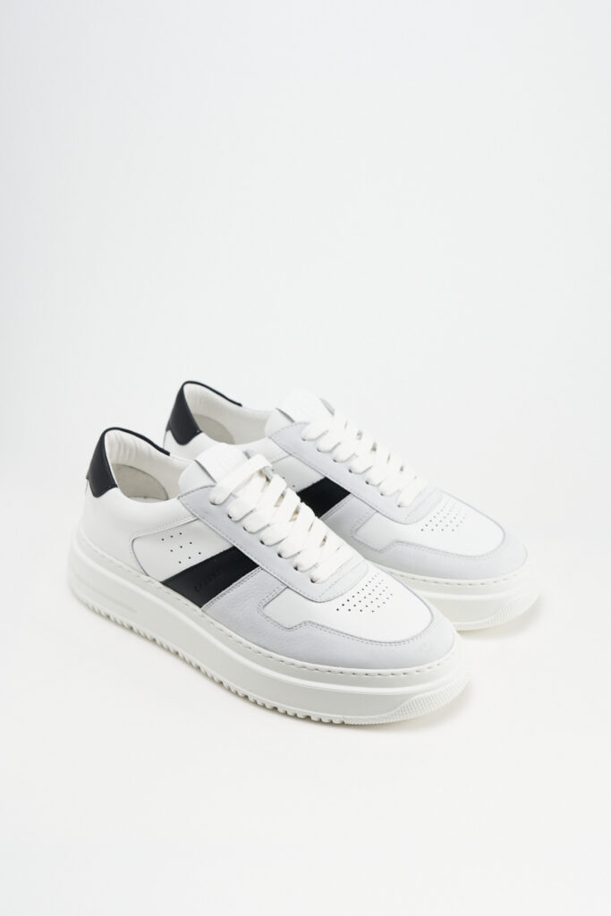 CPH163M leather mix white/black - alternative 1