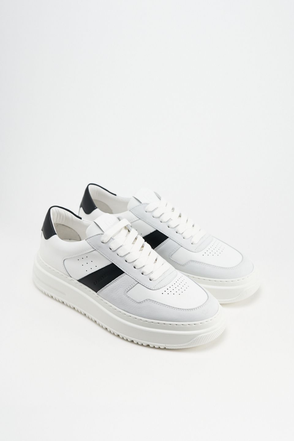 CPH163M leather mix white/black - alternative 1