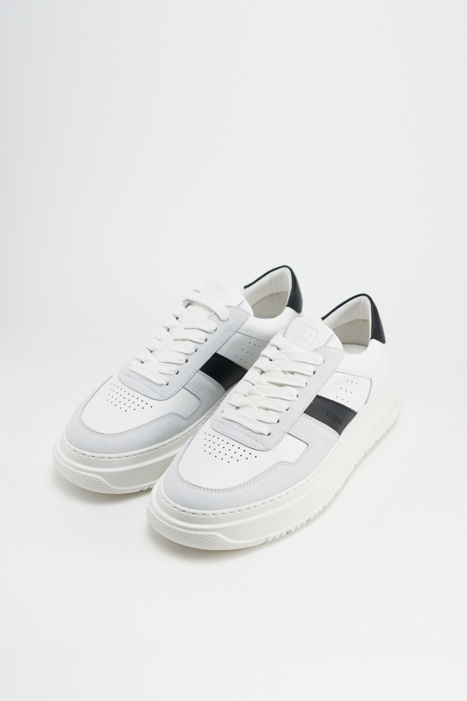 CPH163M leather mix white/black - alternative 4
