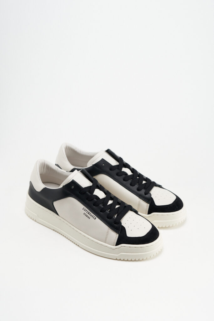 CPH166M leather mix cream beige/black