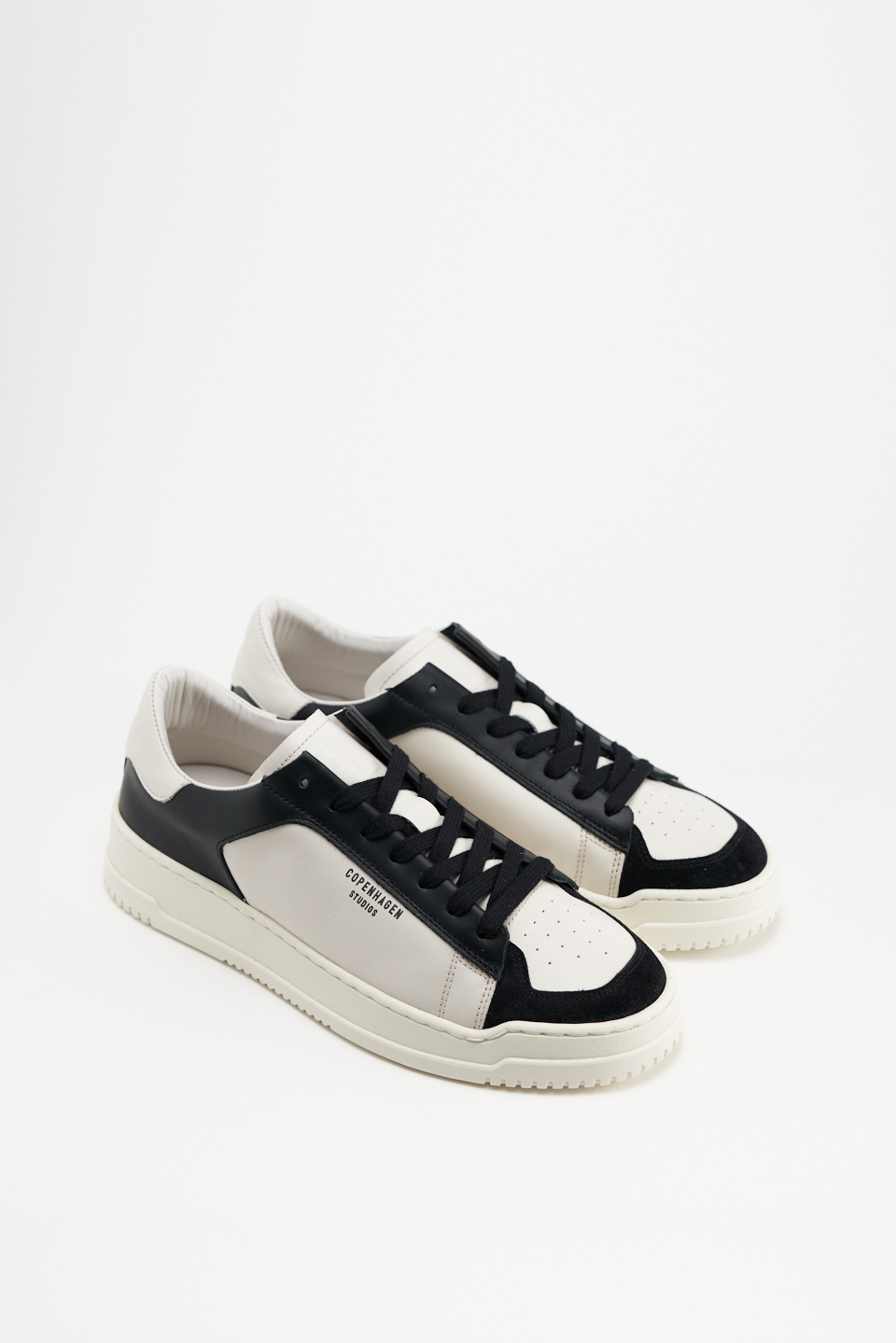CPH166M leather mix cream beige/black