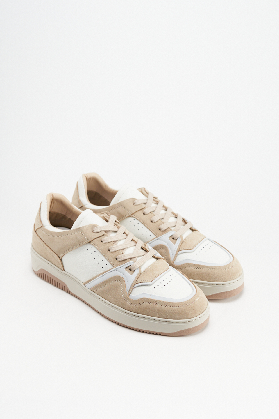 CPH167M leather mix white/cream beige - alternative 1