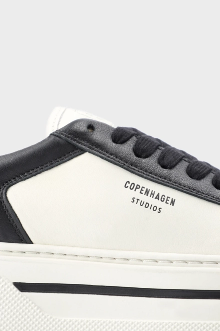 CPH181 leather mix black/cream beige