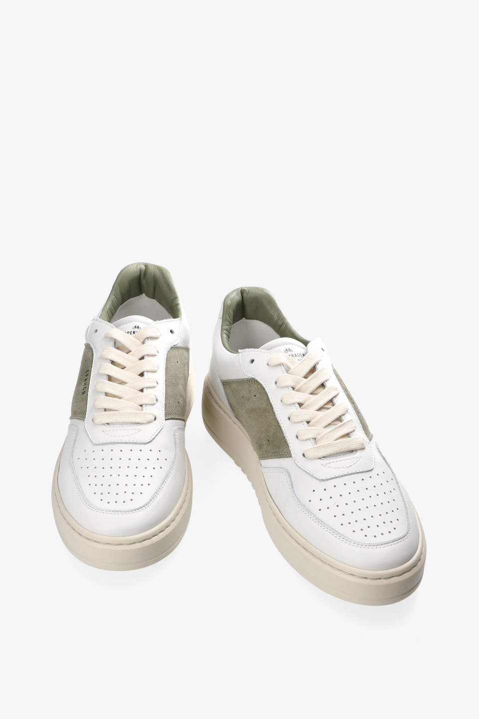 CPH1M leather mix white/olive - alternative 2