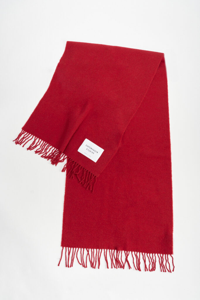 CPH SHAWL 6 wool mix red