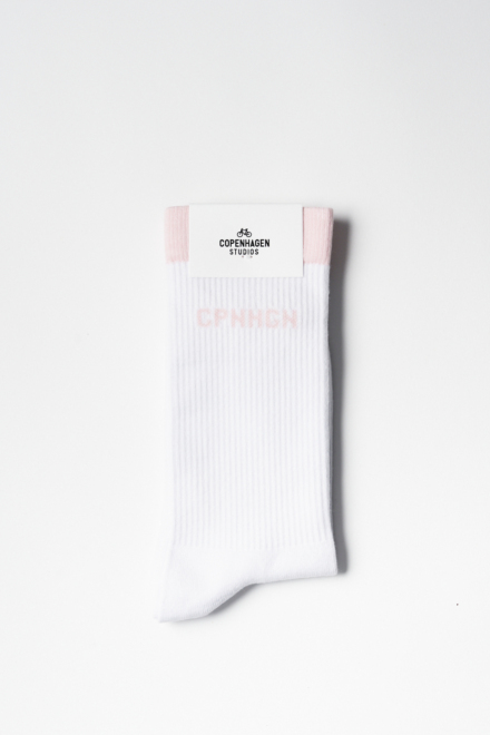 CPH SOCKS 2 cotton blend white/light rose