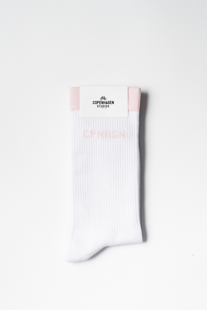 CPH SOCKS 2 cotton blend white/light rose