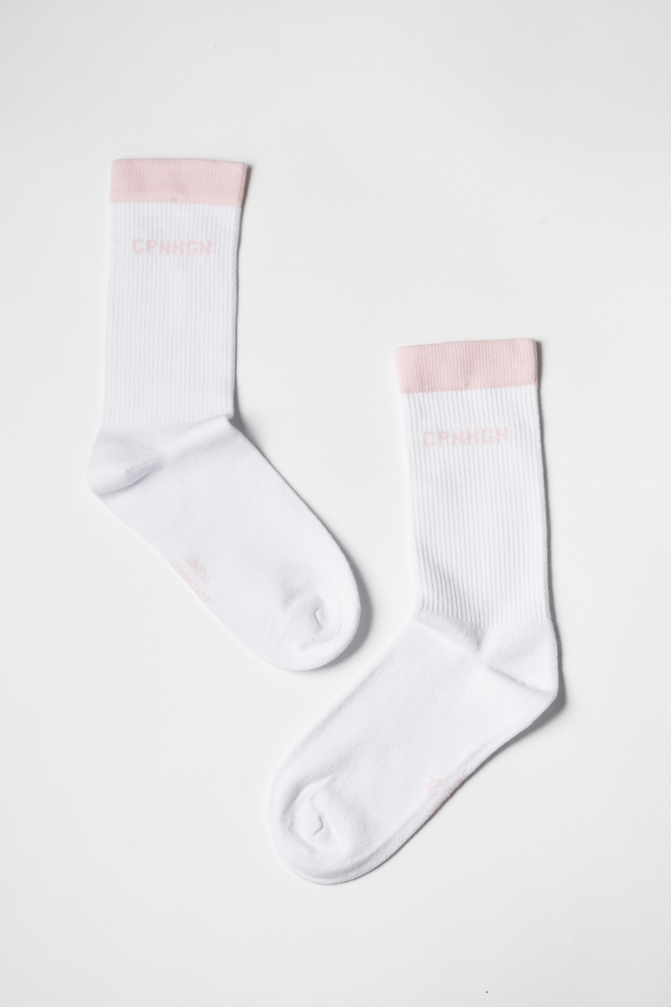 CPH SOCKS 2 cotton blend white/light rose - alternative 3
