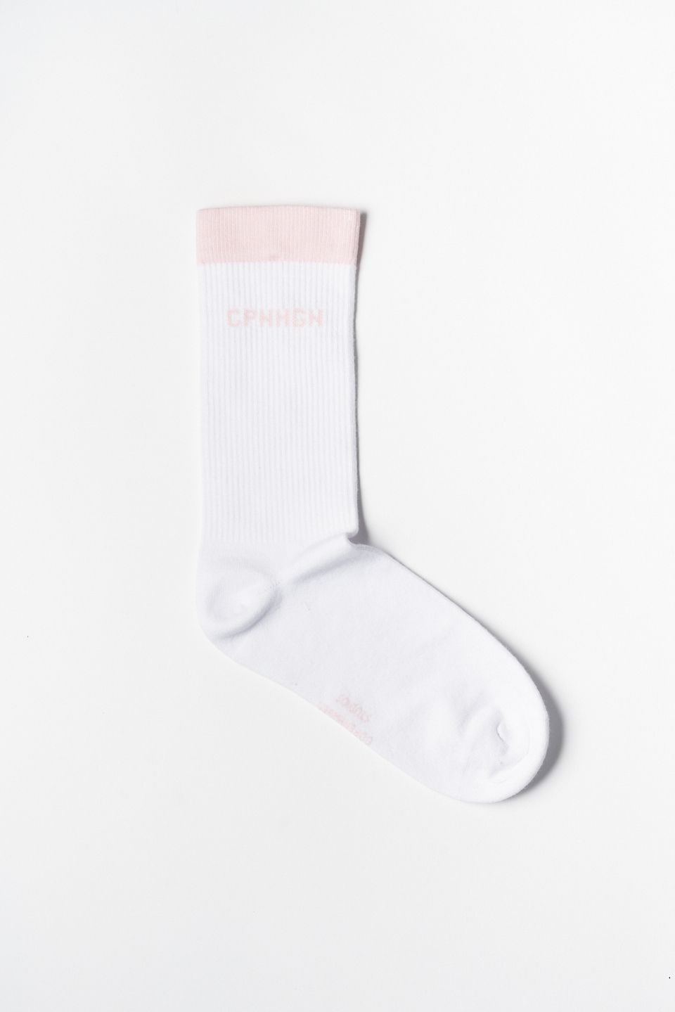 CPH SOCKS 2 cotton blend white/light rose - alternative 1