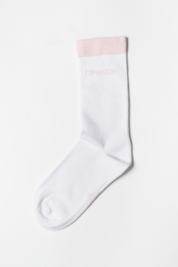 CPH SOCKS 2 cotton blend white/light rose - alternative 2