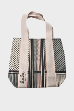 LALA CARMELA canvas off white/olive/black
