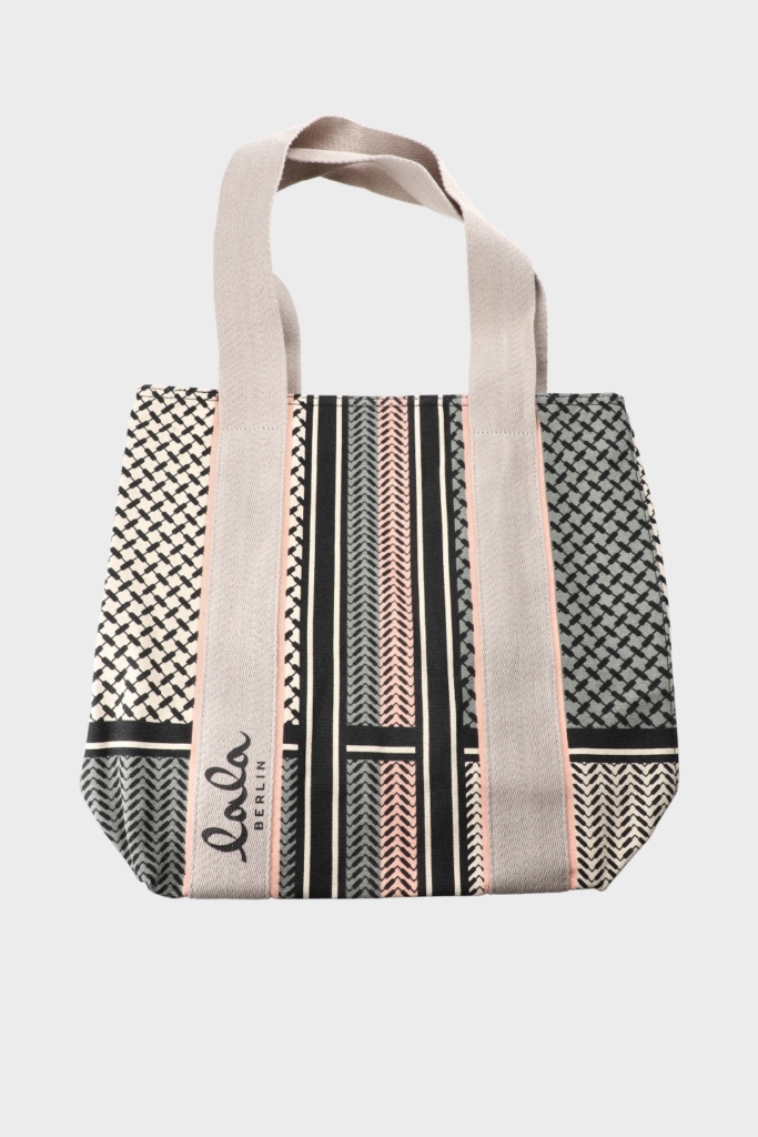 LALA CARMELA canvas off white/olive/black