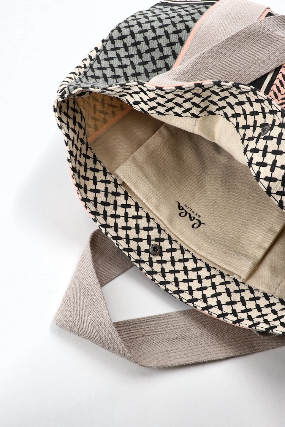 LALA CARMELA canvas off white/olive/black - alternative 2