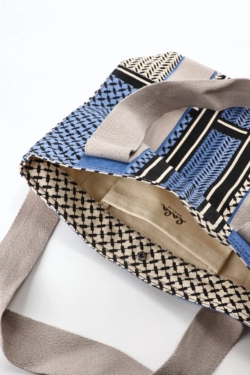 LALA CARMELA canvas off white/blue/black - alternative 1