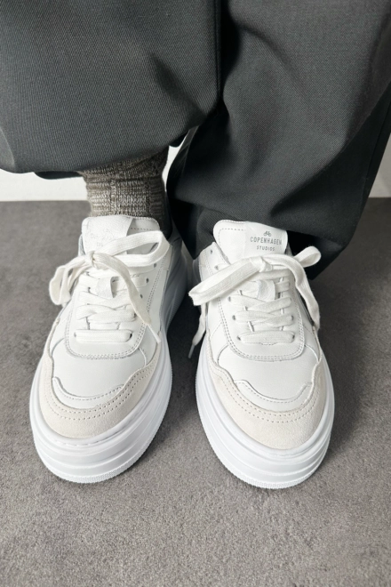 CPH189 leather mix white