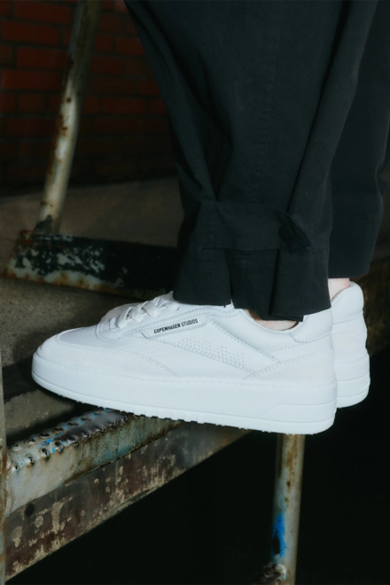 CPH89 leather mix white
