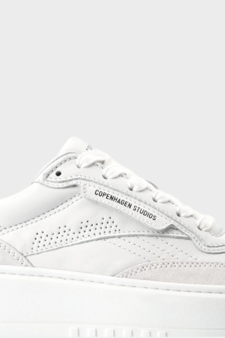 CPH89 leather mix white