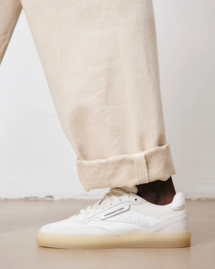 CPH90M leather mix white/cream