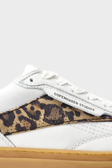 CPH90 leather mix white/leo