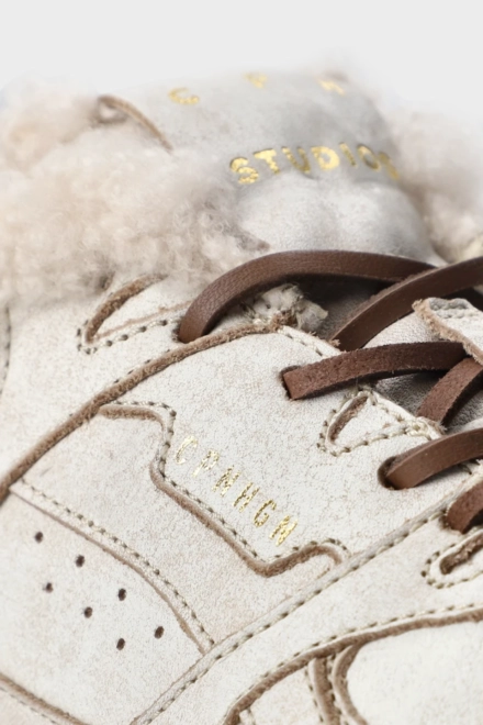 CPH63 vintage leather teddy cream