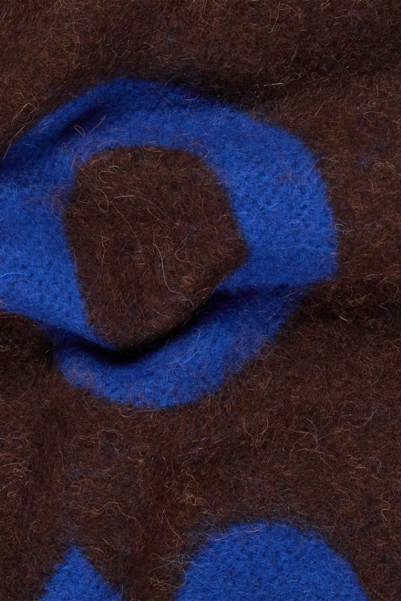 CPH SHAWL 13 wool mix dark brown/blue