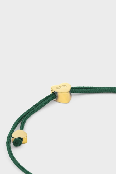 CPH BRACELET 2 balloon hearts gold/olive