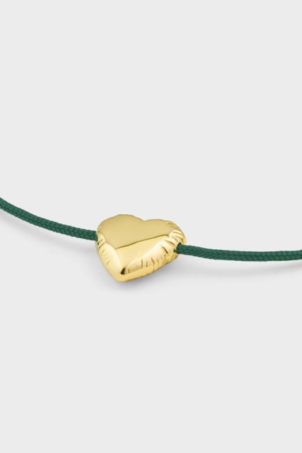 CPH BRACELET 2 balloon hearts gold/olive