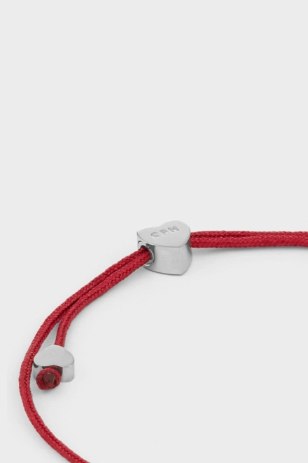 CPH BRACELET 2 balloon hearts silver/burgundy