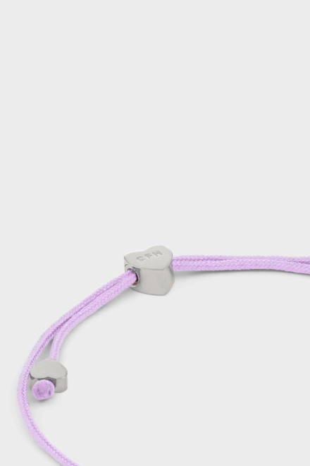 CPH BRACELET 2 balloon hearts silver/purple
