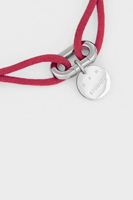 CPH BRACELET 3 cord silver/burgundy