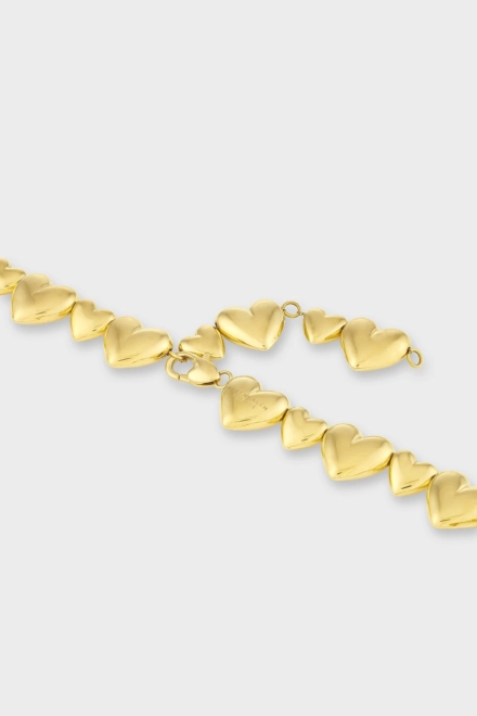 CPH NECKLACE 1 bold hearts gold