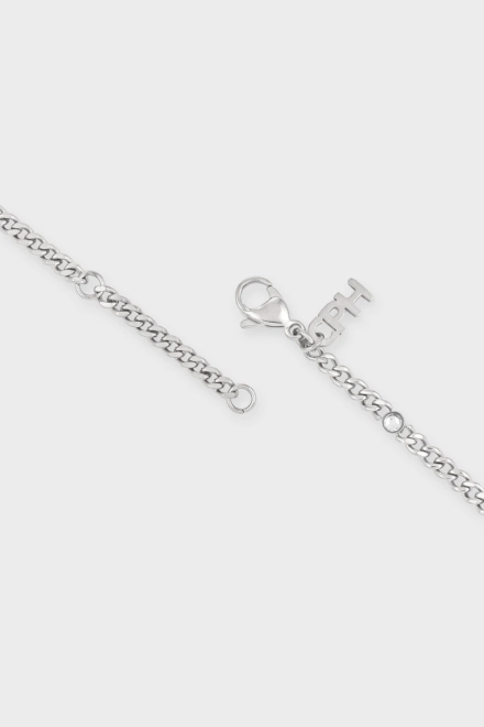 CPH NECKLACE 3 glittery silver