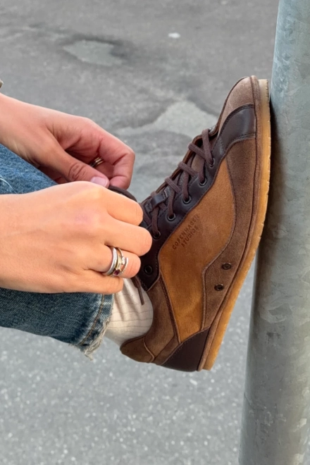 CPH723 leather mix chocolate