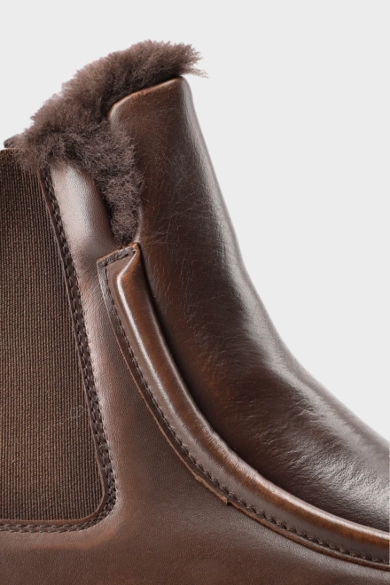 CPH725 vintage leather teddy brown