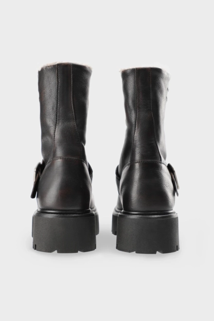CPH900 grainy leather teddy dark brown