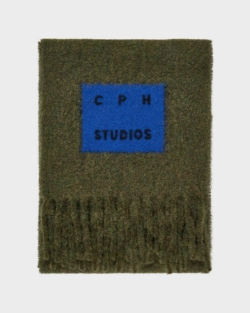 CPH SHAWL 28 wool mix green