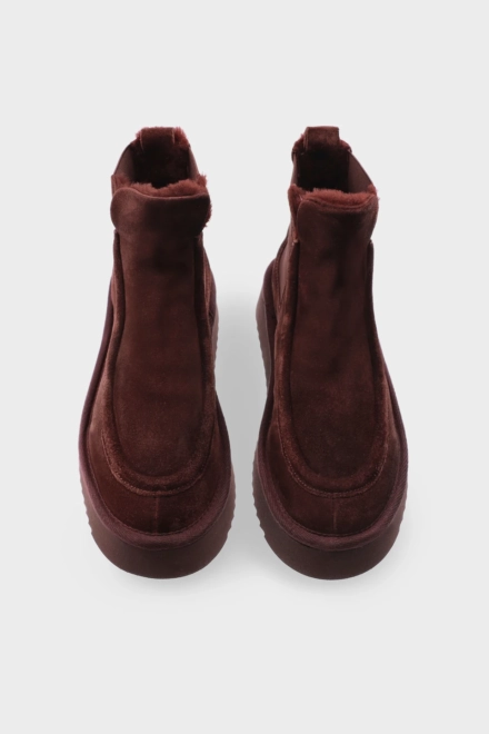 CPH267 suede teddy dark berry