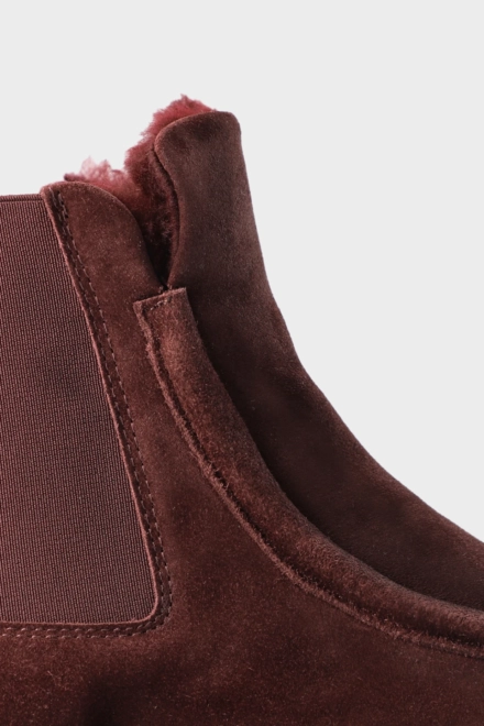 CPH267 suede teddy dark berry