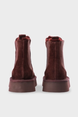 CPH267 suede teddy dark berry - alternative 3