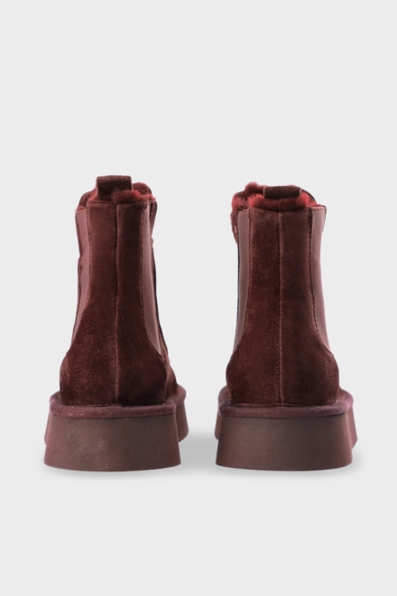 CPH267 suede teddy dark berry
